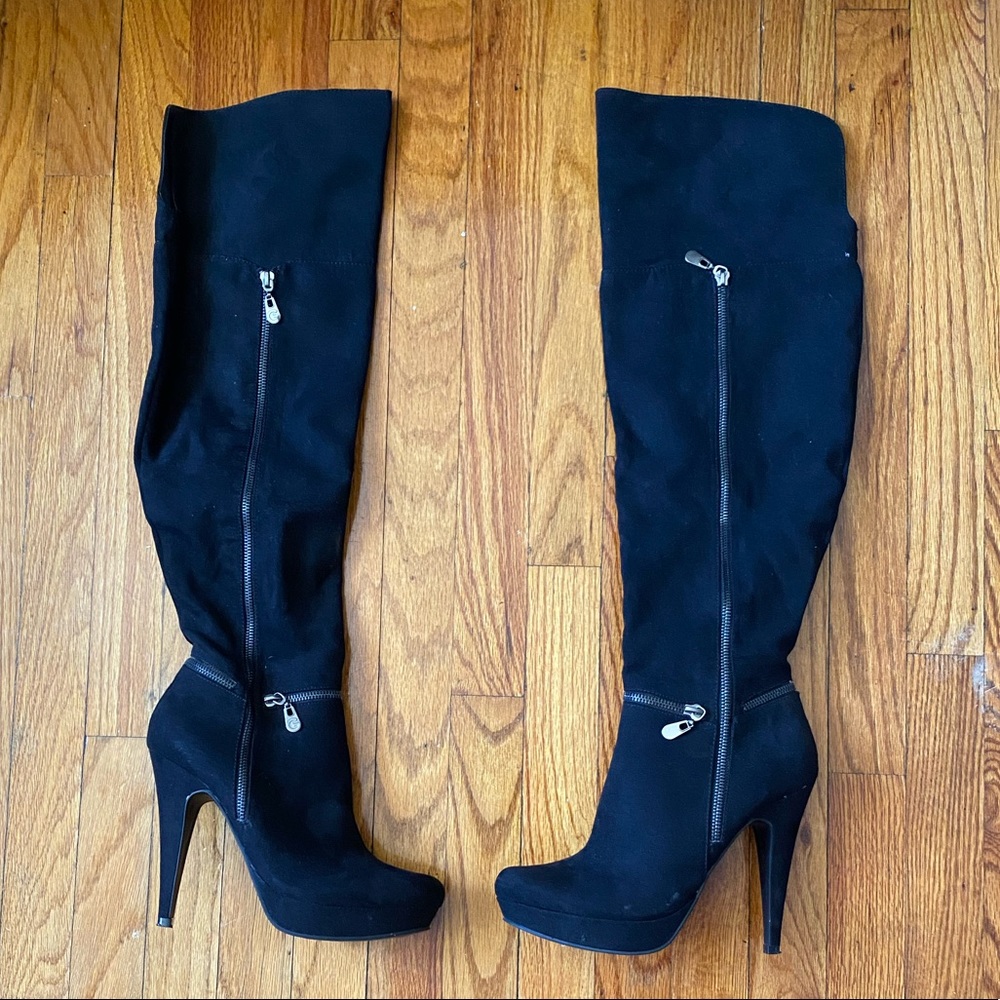 Shoes! G by Guess Black knee boots Worn Once.